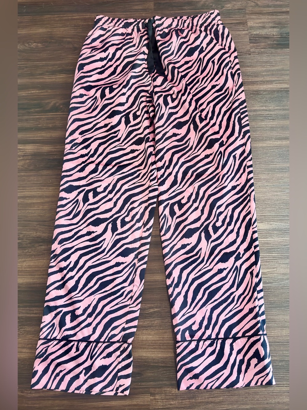 Victoria's Secret Pink and Black Zebra Pajama Pants- Medium